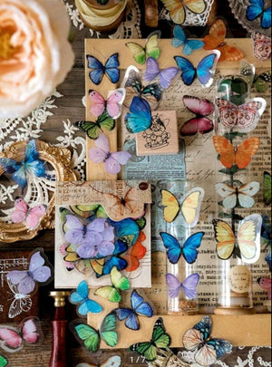 Butterfly Pattern Stickers Mix 40pc