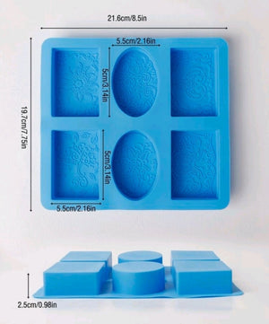 Silicone Mould Soap Lace Impression