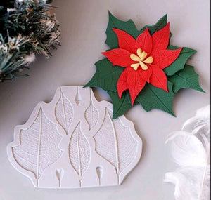 Silicone Mould Christmas Poinsettia Flower