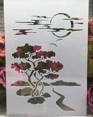 Cake Decorating Stencil Landscape ST-5592