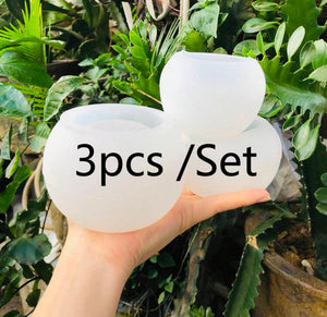 Planter Silicone Mould, Cement Pot 3pc