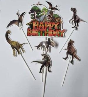 Cardboard Dino Cake Topper