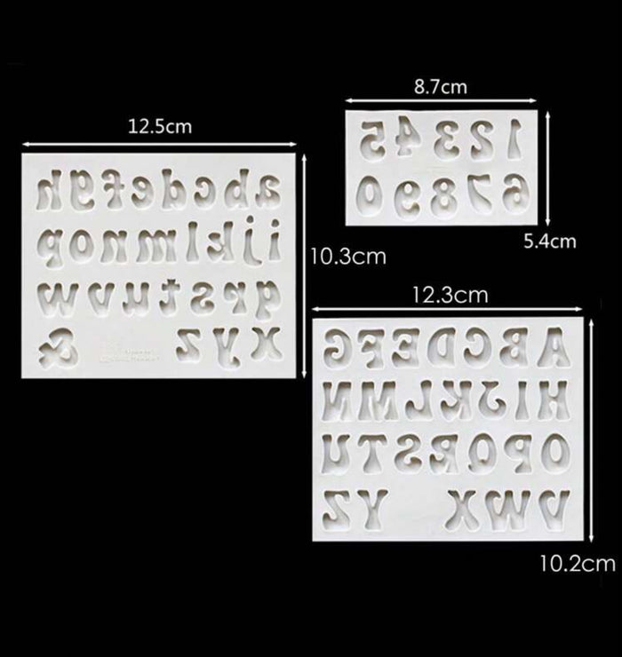 Alphabet Silicone Mould Set