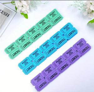 Circus Carnival Raffle Carnival  Tickets 200pcs purple