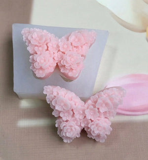 Silicone Mould Soap Flower Butterfly