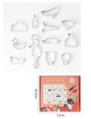 Metal Cookie Cutter Set Girly