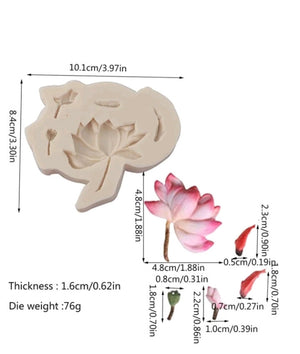 Silicone Mould Flower Lotus