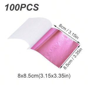 10 Sheets Non-toxic Pink Leaf 8x8.5cm