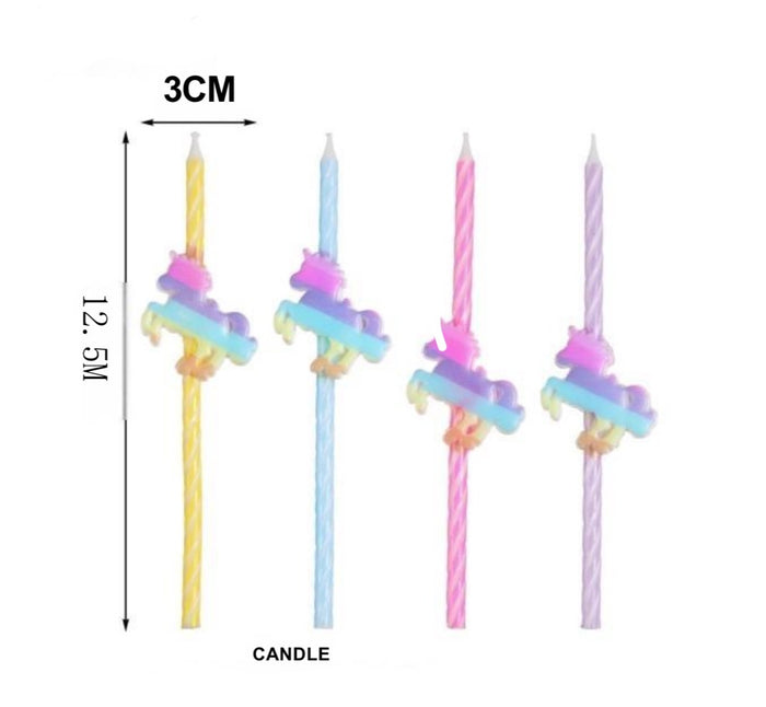 Birthday Candle Unicorn Set