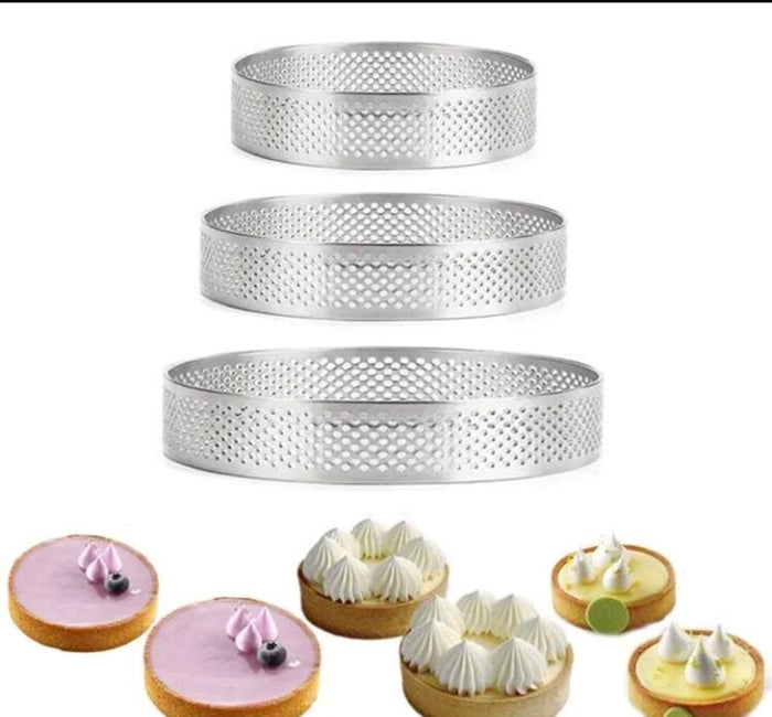 1pc Large Stainless Steel Round Tart Ring 10cm