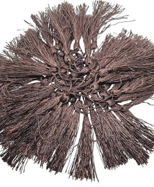 Bookmark Tassel 10pc Brown 12cm