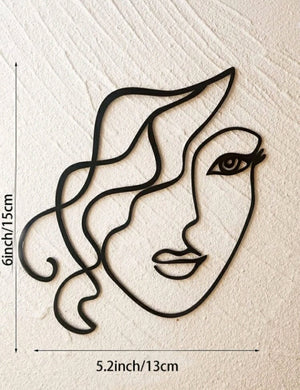 S Line Art Abstract Acrylic Cake Topper