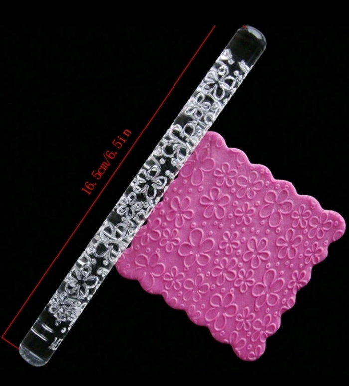 Texture Rolling Pin Acrylic Flower