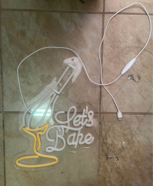 Lets bake light sign