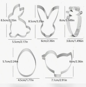 Metal Cookie Cutter Easter Set