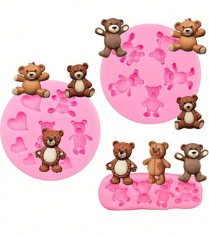 Silicone Mould Set Teddy Bears