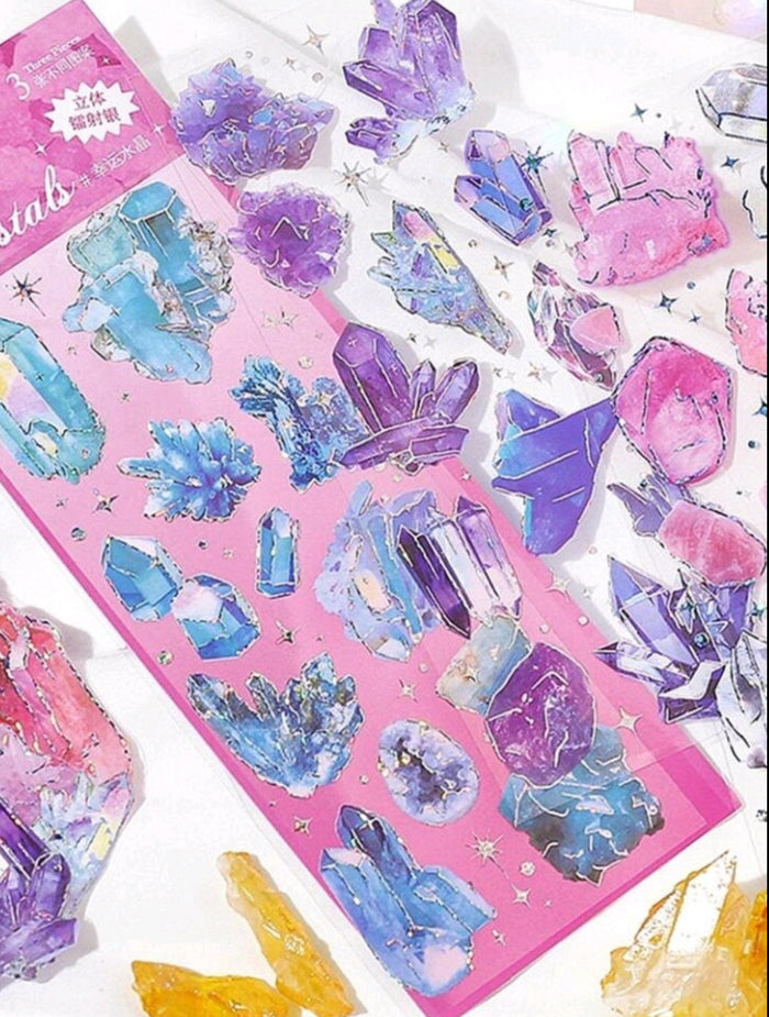 Gemstone Pattern Stickers 3Sheets