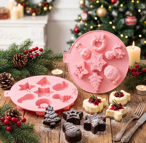 Silicone Mould  Christmas Snowman Reindeer