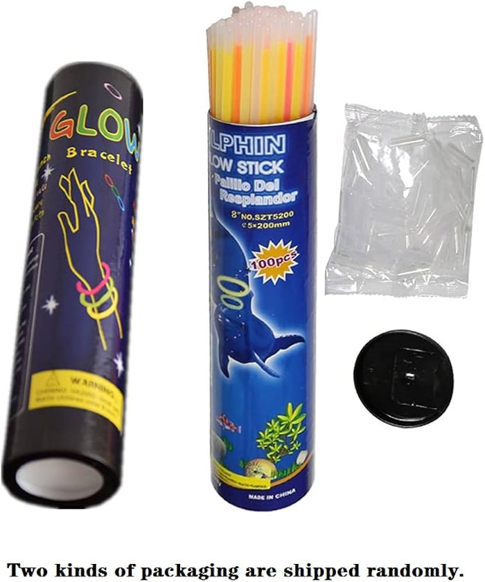 Glow in the Dark Sticks 100pcs