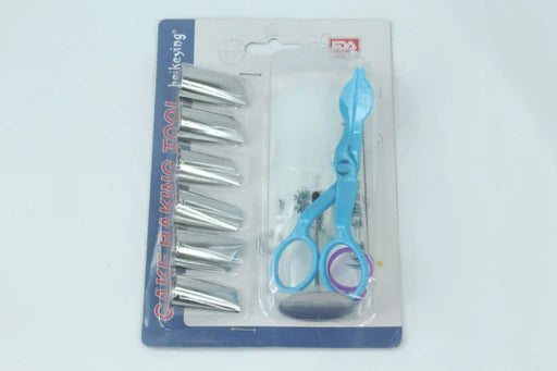 6pc Nozzle Coupler Nail Piping Bag Set