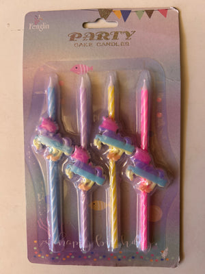 Birthday Candle Unicorn Set