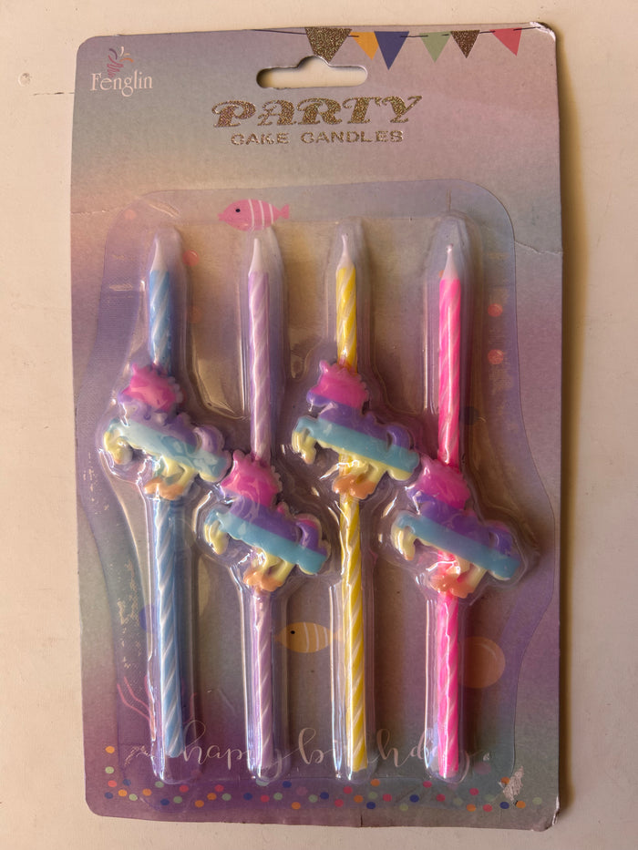 Birthday Candle Unicorn Set