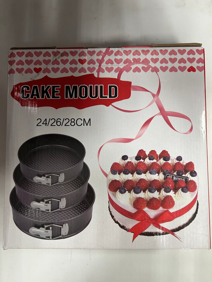 Round springform 3pc cake pan set