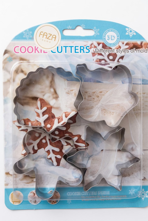 Metal Cutters Christmas Crown Snowflake Shell Gingerbread man