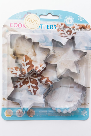 Metal Cutters Christmas Tree Snowflake Star Shell