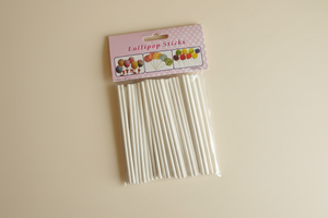 Paper Lollipop Sticks, 10cm 50piece