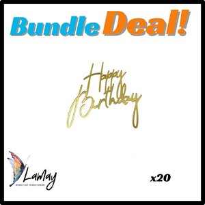 (4) Bundle Deal Side Cake Topper 20pc