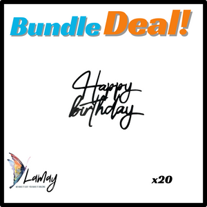 (6) Bundle Deal Side Cake Topper 20pc