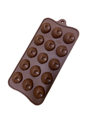 Nr62, Silicone mould chocolate truffle, Round