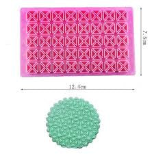 Nr29, Fondant clay Embosser Triangle 7x13cm