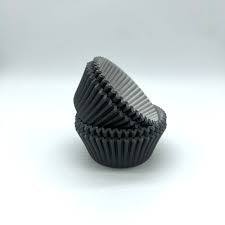 ±48pc Cupcake Wrappers Black