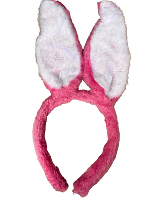 Bunny Ears Aliceband Dark Pink