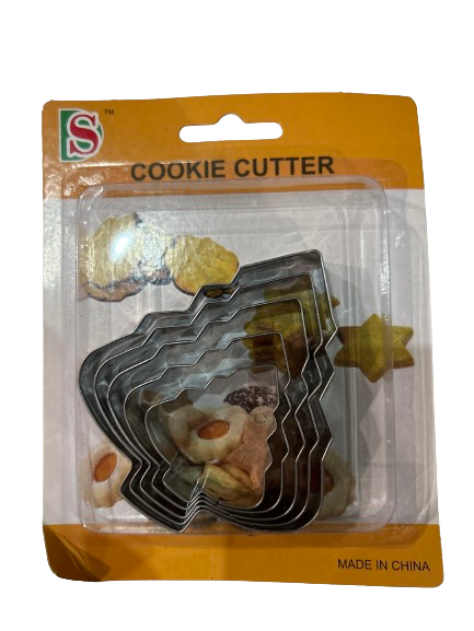 Metal Cookie Cutter Set Christmas Tree