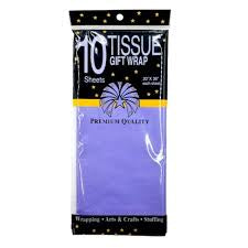 Dark Purple Tissue Paper 10 Sheets
