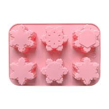 Silicone soap mould Snowflake