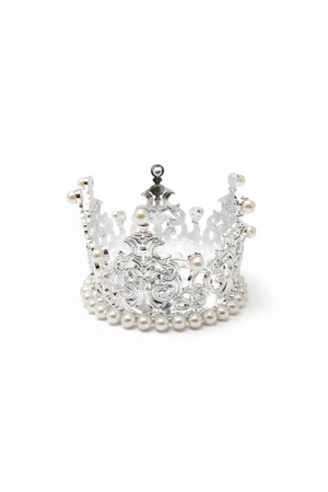 Plastic Tiara Perfect For Cake Topper Silver