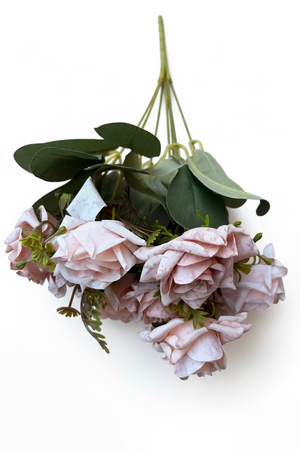 Artificial Flower  Pink Rose Bunch