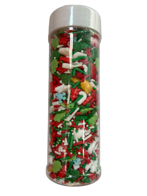 100g Christmas Sprinkles Blue Snowflake
