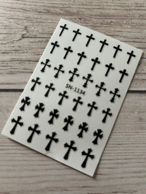 Nail Art Sticker Cross