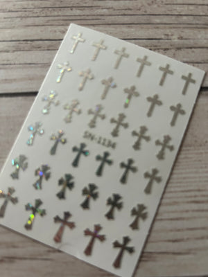 Nail Art Sticker Cross