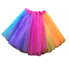 40cm Adult Lady Tutu Skirt Rainbow