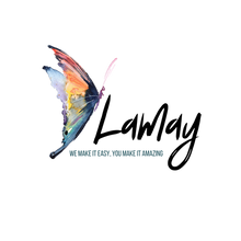  Colourful butterfly logo for Lamay 
