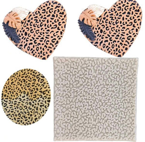 Silicone Mould Leopard Impression mat
