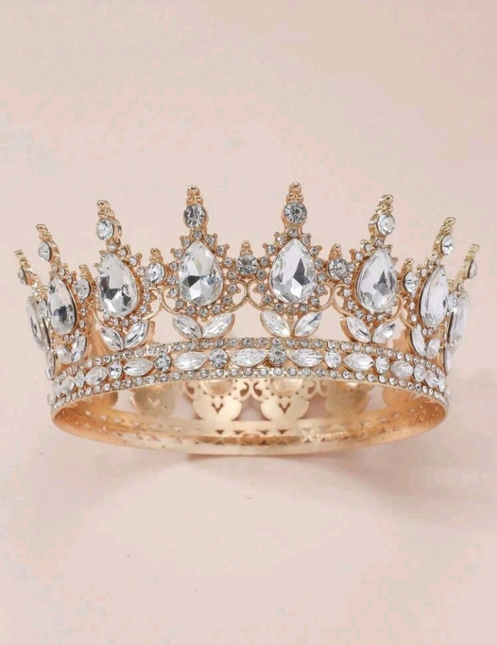 Diamante Tiara Perfect For Cake Topper Silver