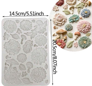 Silicone Mould Peony Flowers
