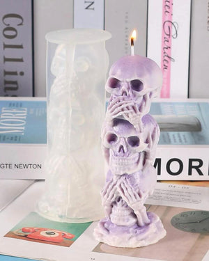 Silicone Mould Candle Resin Epoxy Skull